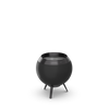 MOON 45 fire basket on the low stand, all black