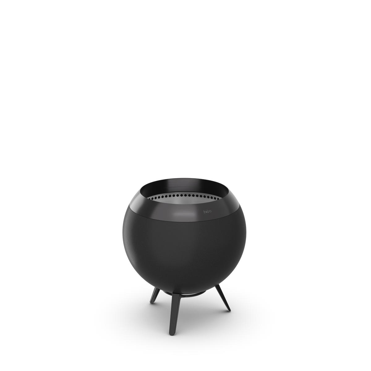 MOON 45 fire basket on the low stand, all black