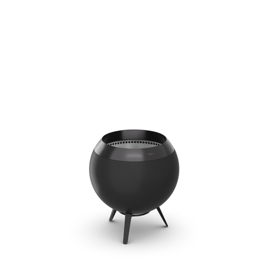 MOON 45 fire basket on the low stand, all black