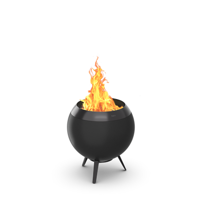 MOON 45 Fire Basket, low stand, all black