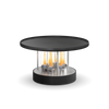 CIRCLE 35 Tabletop Grill by höfats, stainless steel bioethanol grill with cast iron plancha