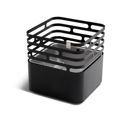 CUBE Fire Basket Black — side view