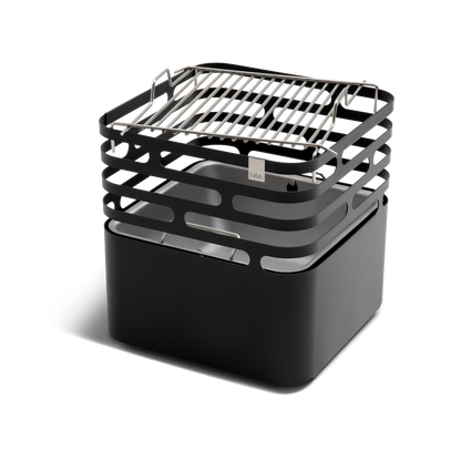 CUBE Cooking Grid set at the highest position in the CUBE Fire Basket