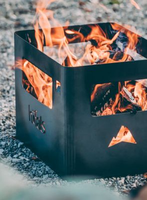 Drinks box on fire